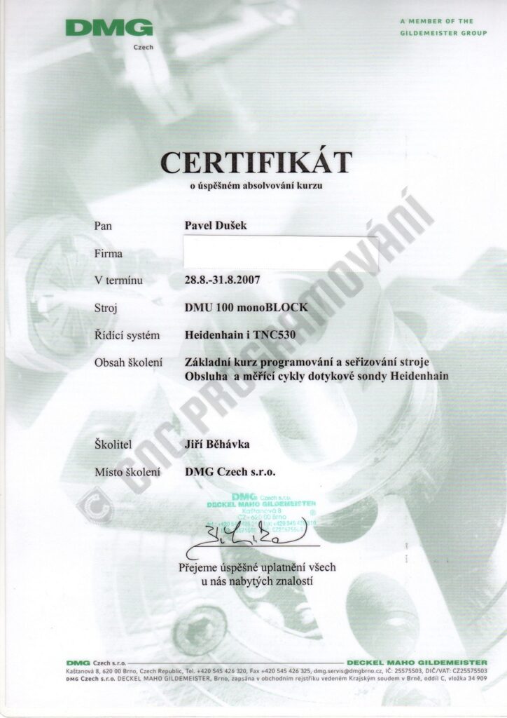 Zertifizierung 20 Certifikat DECKEL MAHO scaled 3